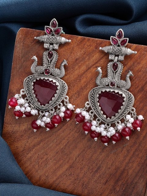 zeneme-oxidised-plated-stylish-pearl-cosmos-traditional-earrings-1.jpg
